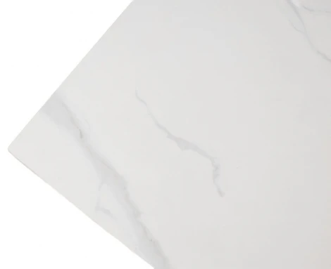 Стол ВИРДЖИНИЯ 140 цвет MATTE БЕЛЫЙ МРАМОР, керамика / ЛЕСНОЙ ОРЕХ, ЧЕРНЫЙ M-City 64613