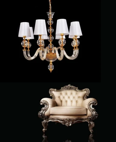 Подвесная люстра Lumina Deco Stefanea LDP 5012-8 WT