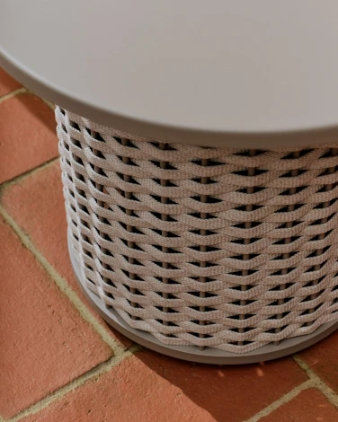 Уличный столик Sedalis из алюминия и серо-коричневого шнура Ø50 см La Forma (ex Julia Grup) 251573