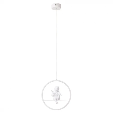 Подвесной светильник Arte Lamp Paradise A6065SP-1WH (для детской, LED, 220V, на проводе, кольцо, ангелы)