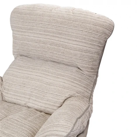 Кресло HUG серый в полоску, экокожа, шенилл Bradex Home FR 1068