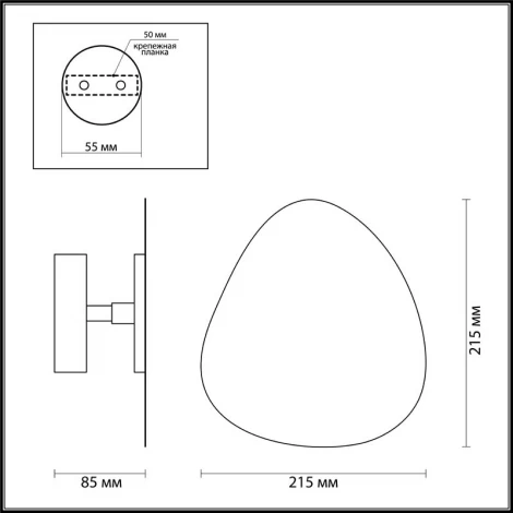 Настенный светильник Odeon Light Pietri 3853/10WL