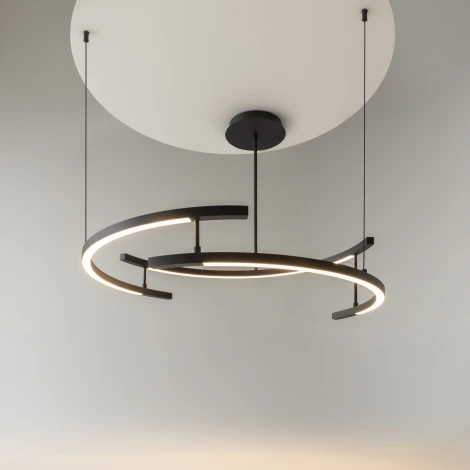 Подвесной светильник Maytoni Line MOD016PL-L52BK (LED, 220V, на тросе)