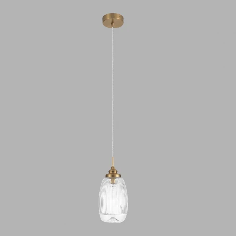 Подвесной светильник Lumion Dea 8439/1C латунь/прозрачный металл/стекло E14 1*40W 220V
