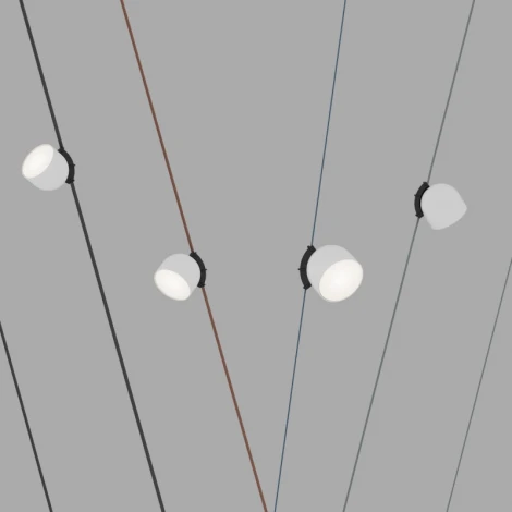 Трековый светильник 48V Denkirs Belty Spot DK5542-WH+BK (LED)