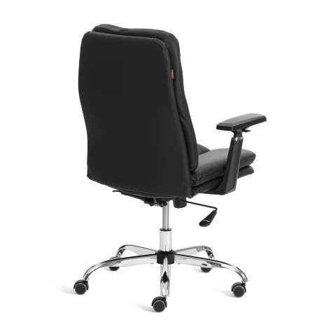 Кресло Итон-Лоу/Eton-Low хром 3Д кож/зам, черный, 36-6 Tetchair 25737