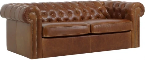 Диван Chesterfield ОГОГО (арт.329498), (Ткань/Коричневый)