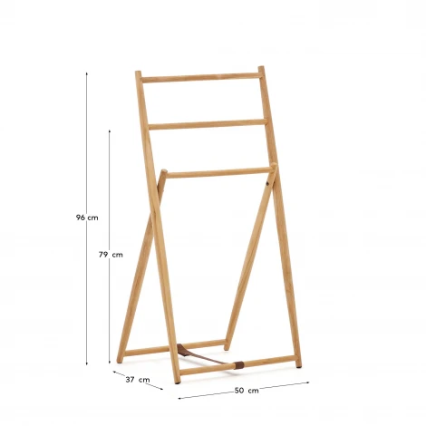 Kenta Вешалка для полотенец из массива тикового дерева 50 x 95 см La Forma (ex Julia Grup) 162167