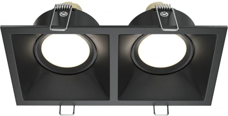 Встраиваемый светильник Dot GU10 2x50Вт Maytoni Technical DL029-2-02B (220V)