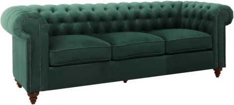 Диван Chester Classic ОГОГО (арт.665429), (Ткань/Зеленый)