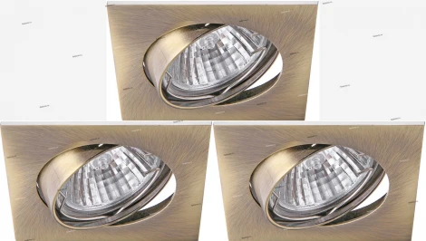 Встраиваемый точечный светильник Arte Lamp Quadratisch A2118PL-3AB