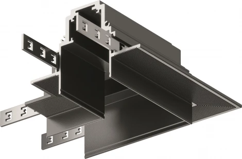 Угловой коннектор S35 встраиваемый черный (магнитный) Maytoni Technical TRA004CL-22B (48V)