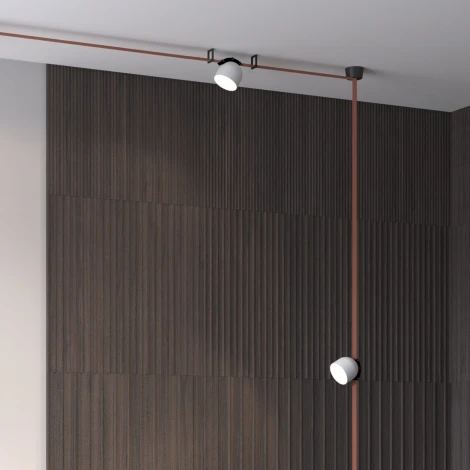 Трековый светильник 48V Denkirs Belty Spot DK5542-WH+BK (LED)