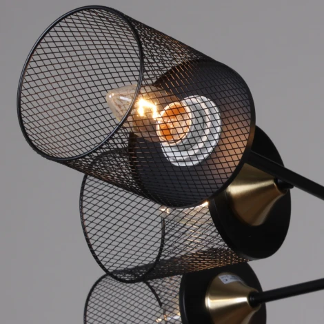 Подвесная люстра на штанге Reluce 38460-0.3-08 BK+COPPER