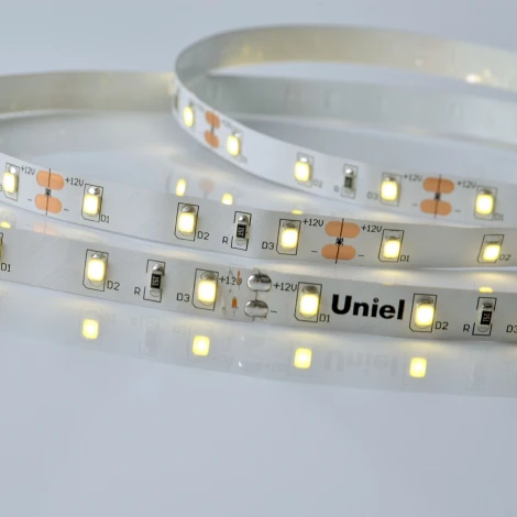 Светодиодная лента Uniel ULS-M11-2835-60LED/m-8mm-IP20-DC12V-4,8W/m-5M-4000K PROFI катушка в герметичной упаковке