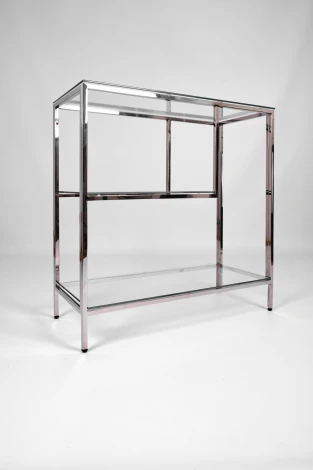 Консольный стол AllConsoles 2043-CS clear зеркальный хром