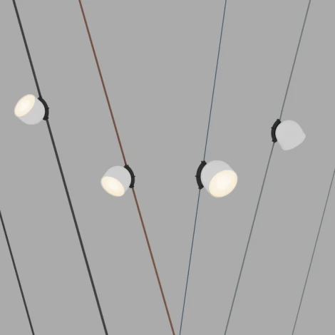 Трековый светильник 48V Denkirs Belty Spot DK5543-WH+BK (LED)