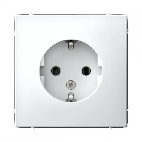 Розетка с заземлением (белый) Systeme Electric GAL000143