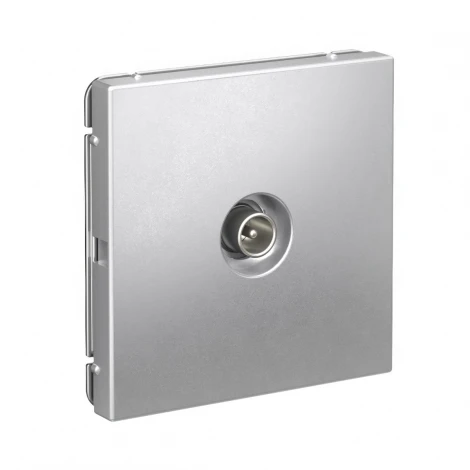 ТВ-розетка оконечная (алюминий) Systeme Electric GAL000391