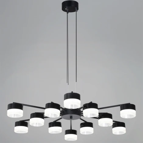 Подвесная люстра Reluce 19490-0.4-6+6 Black