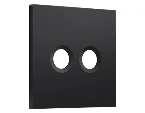 Лицевая панель SIGMA (Черный матовый) для TV двойной розетки Ambrella Volt QUANT PRO SP8133