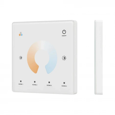 Сенсорная панель INTELLIGENT ARLIGHT SMART-RF-801-11-1G-4SC-MIX белый (3V, 2.4G) накладная (IARL, IP20 Пластик) 060186