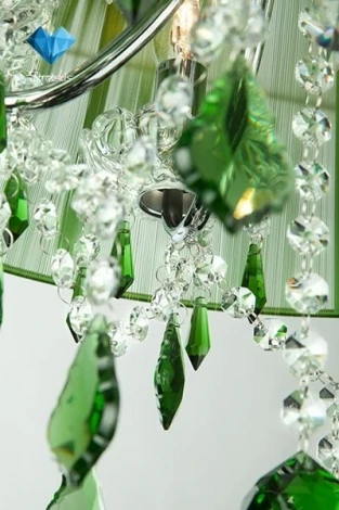 Подвесной светильник Eurosvet Emerald 3125/5 хром/зелёный Strotskis