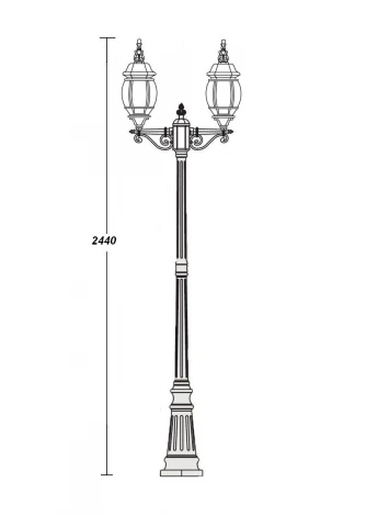 Наземный фонарь Oasis Light America L W 83409L A