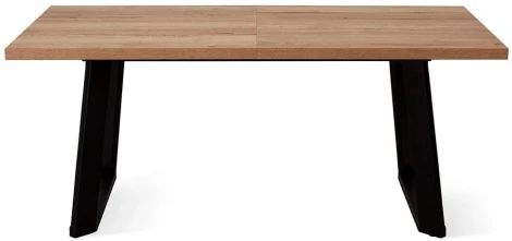 Стол DikLine ZL160 дуб галифакс, черный, опоры черные