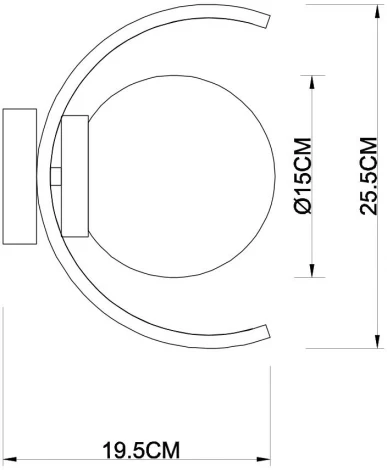 Бра Arte Lamp Claudia A8055AP-1CC