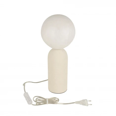 Настольная лампа SP-SILKA-TAB-R150-6W Warm2700 (WH, 330 deg, 230V, TOUCH-DIM) (Arlight, IP20, Натуральный шелк) 056890