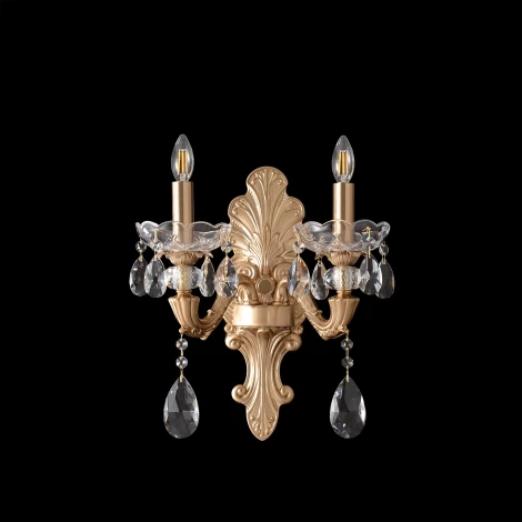 Бра Crystal Lux ELIZABETH AP2 BRASS