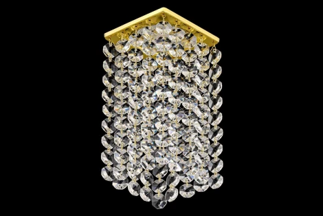 Встраиваемый светильник хрустальный Dio D'Arte Tayo Gold GU10.5.14.8x8.110 G