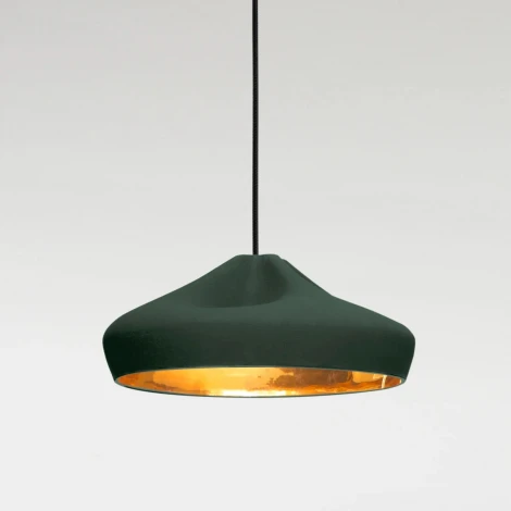 Подвесной светильник Pleat Box 36 LED темно-зеленый / золотой Marset A636-405-4549-27K (162089)