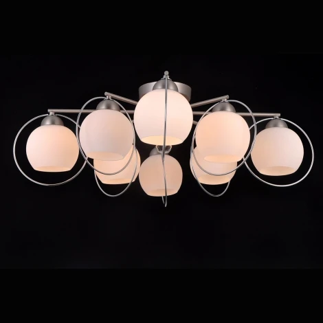 Потолочная люстра Natali Kovaltseva Sphere Ii 81051-8C SATIN NICKEL