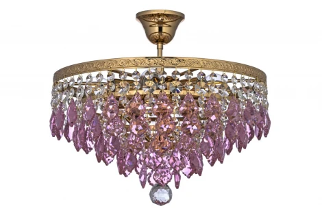 Потолочная люстра на штанге хрустальная Arti Lampadari Castellana Gold Castellana E 1.3.38.603 G (220V)