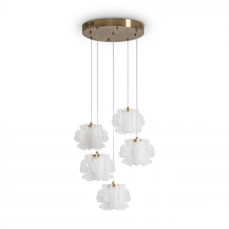 Подвесной светильник светодиодный каскадный Freya Flower FR5579PL-L40BS