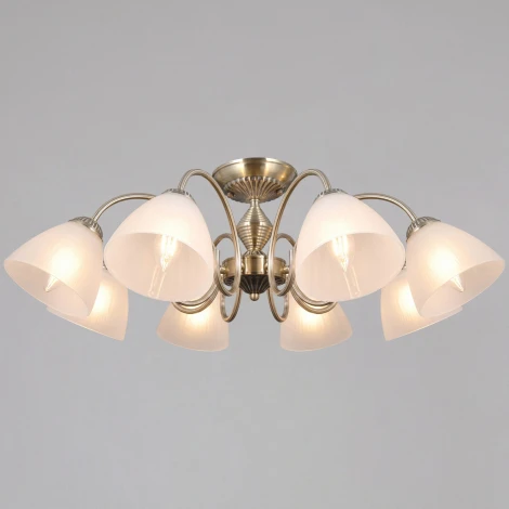 Потолочная люстра на штанге ILLUMICO IL0897-8CSQ-26 AB ELITE