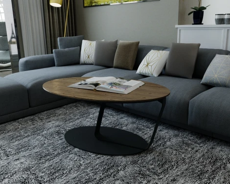 Журнальный столик LAVARIS Лисмор орех светлый 6580624301