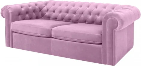 Диван Chesterfield ОГОГО (арт.344556), (Ткань/Сиреневый)