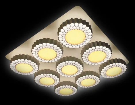 Потолочная люстра Ambrella Orbital Hi-tech FH14/9 WH 288W D750*750