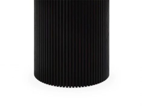 Стол журнальный Mono Stripe D50/D29/H37,5 (МДФ,Шпон/Черный) ОГОГО Обстановочка! 942639