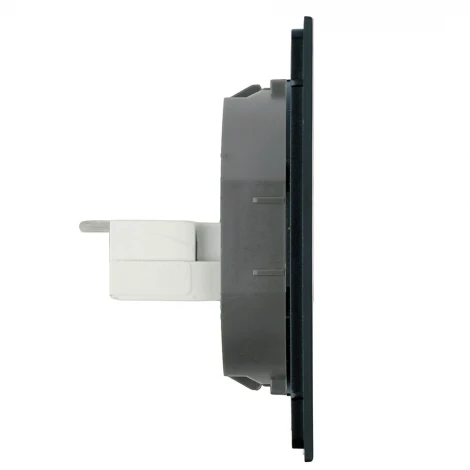 Розетка компьютерная 2-местная RJ-45 (механизм) RST00-3111-05 черный бархат Stekker Мия 50451