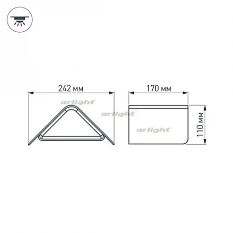 Настенный светильник уличный Arlight LGD-Wall-Delta 024389