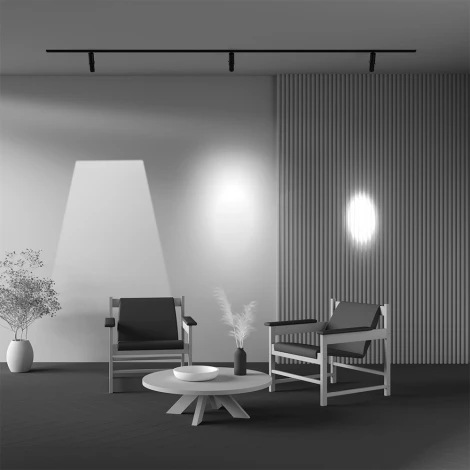 Трековый светильник магнитный 48V Maytoni Gala TR108-2-10W3K-B (LED, круглые)
