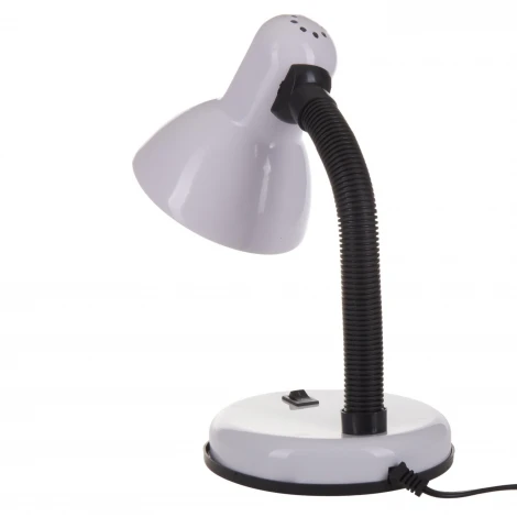 Интерьерная настольная лампа для школьника Uniel TLI-204 White. E27 (220V, выключатель)