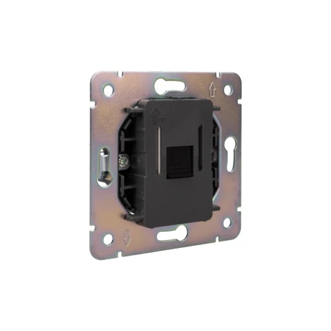 Розетка компьютерная RJ45 кат6 с/у антрацит Kranz Strong KR-78-0724-5