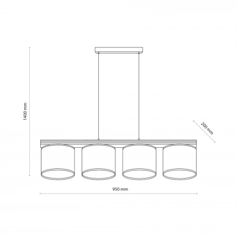 Подвесной светильник бежевый TK Lighting Viga Shade 11770