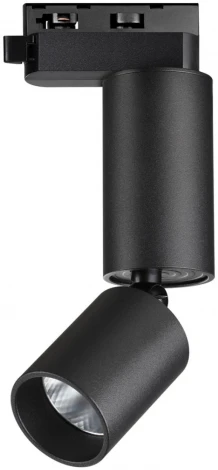 Светильник трековый однофазный трехжильный Novotech Tubo 359319 черный LED 5W 220V 3000K 600Лм (круглые)