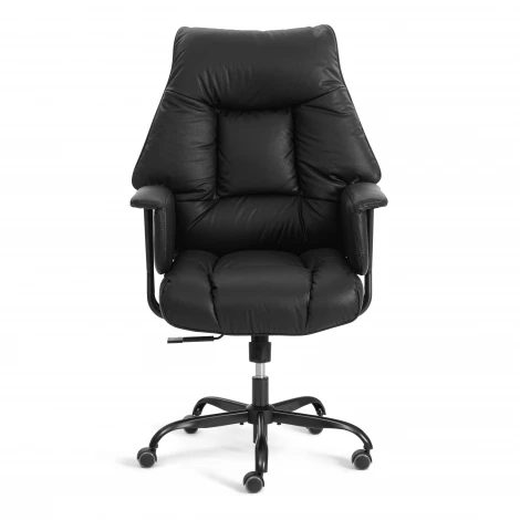 Кресло Линкольн Металбл/Lincoln Metalbl кож/зам, черный, 36-6 Tetchair 25686